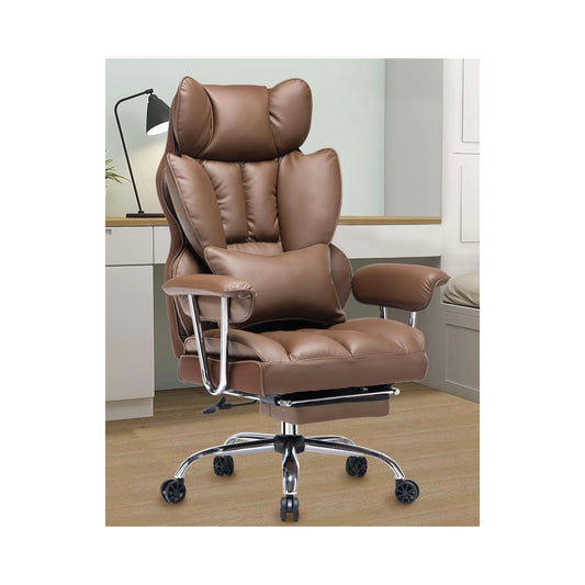 Big and Tall Office Chair 400lbs, Brown