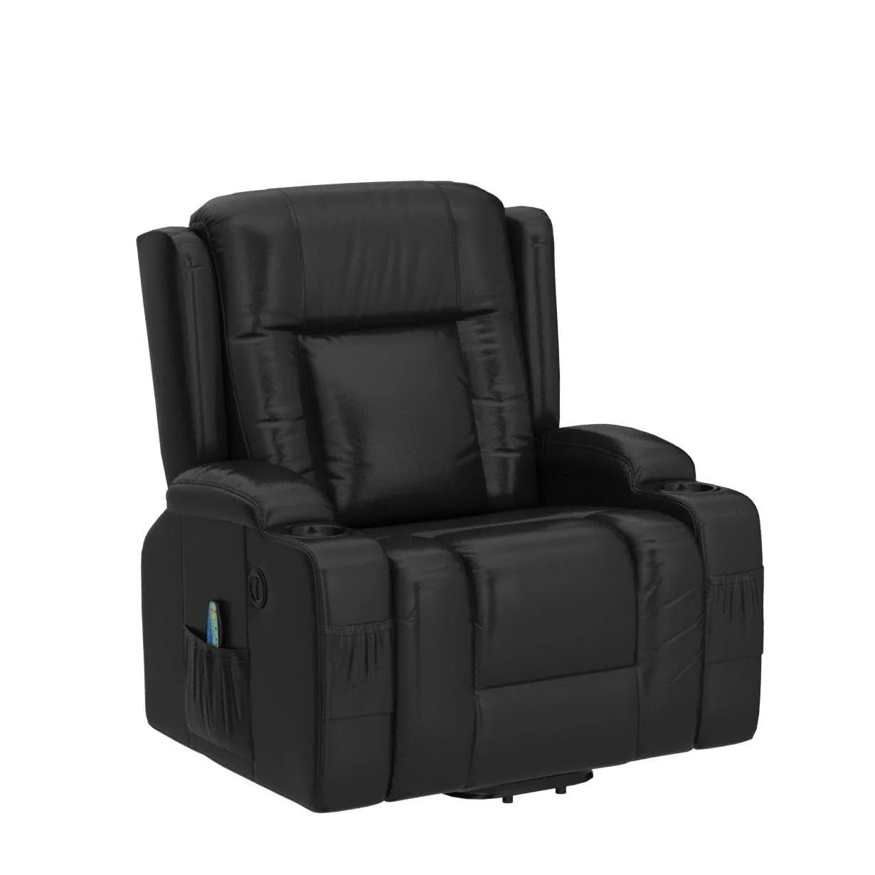 PU Leather Electric Power Lift Chair, Recliner Massage Chair,Black