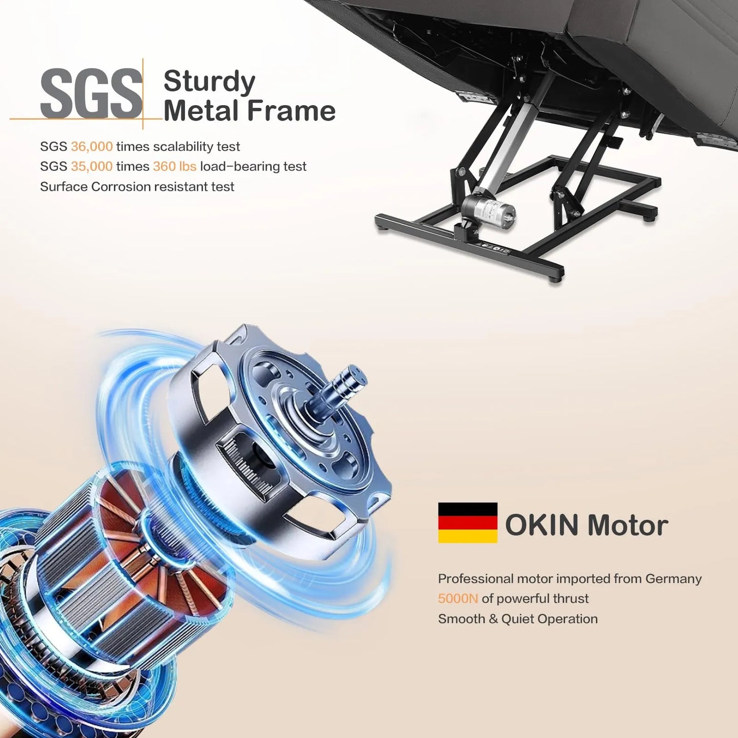 Large Power Lift Chairs Recliners for Elderly with Heated and Massage, Breathable Leather, USB-A and USB-C, Cup Holder, Side Pocket,Plush Grey