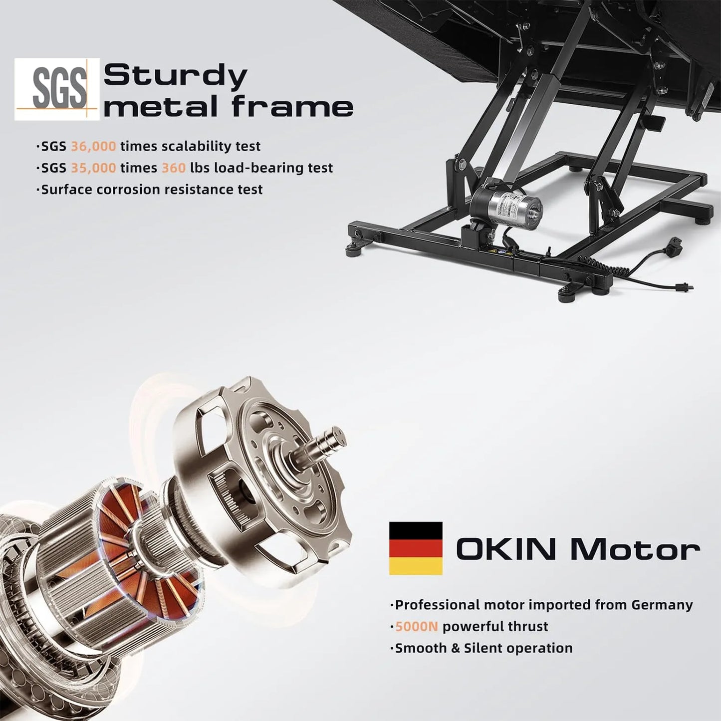 Large Power Lift Chairs Recliners for Elderly with Heated and Massage, Breathable Leather, USB-A and USB-C, Cup Holder, Side Pocket, Black