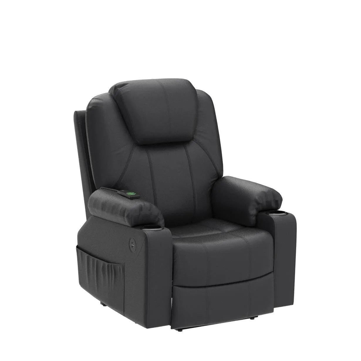 Electric Power Lift Recliner Chair Sofa with Massage and Heat for Elderly，Black